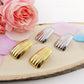 SHELL - Orecchini bottone vintage - ACCIAIO INOSSIDABILE ~ Paio Orecchini a conchiglia