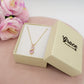 CHERIE triple hearts - ACCIAIO INOSSIDABILE - Collana con triplo cuore in cubic zirconia