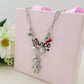 CHERRY TEDDY Collana - ACCIAIO inossidabile - Collana catena charms orsetto, ciligie, cuore sacro