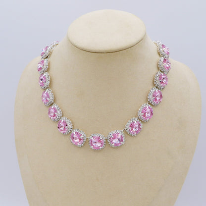 DELILAH COLOURS Collier Tennis - Collana con Cubic Zirconia rotondi