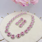 DELILAH COLOURS Collier Tennis - Collana con Cubic Zirconia rotondi