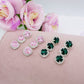 DELILAH PENDENTI COLOURS ~ Orecchini in Cubic Zirconia rotondo