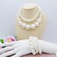 MAXI PEARLS DEGRADE - SET 2 Collane perle XL girocollo degrade'