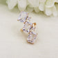 SIENNA EARCUFF ~ ACCIAIO Inossidabile orecchino Senza buco in cubic zirconia