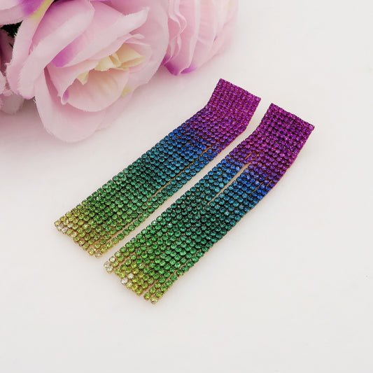 DESTINY ~ Orecchini a cascata in Cubic Zirconia