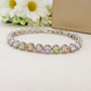 DELILAH SPRING RAINBOW - Bracciale Tennis con Cubic Zirconia rotondi