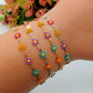 FLORA ~ Bracciale smaltato in ACCIAIO INOSSIDABILE
