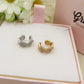 FRANCES EARCUFF ~ ACCIAIO Inossidabile orecchino Senza buco zirconato con cubic zirconia