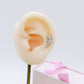 MARQUISE PIERCING ARGENTO 925 con cubic zirconia per Helix, Trago, Flat e Lobo
