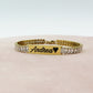 JULIANNE - PERSONALIZZAMI ~ BRACCIALE Tennis in acciaio inossidabile + INCISIONE PERSONALIZZATA