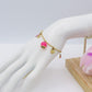TINKERBELL LUCKY ~ Bracciale ACCIAIO INOSSIDABILE con campanella e charms portafortuna