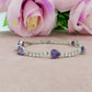CORINNE - bracciale tennis cuori alternati con cubic zirconia