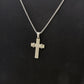 Collana pendente CROCE SQUARE uomo ACCIAIO