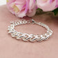 GROUMETTE degrade' bagnato ARGENTO ~ Bracciale UNISEX in ACCIAIO INOSSIDABILE
