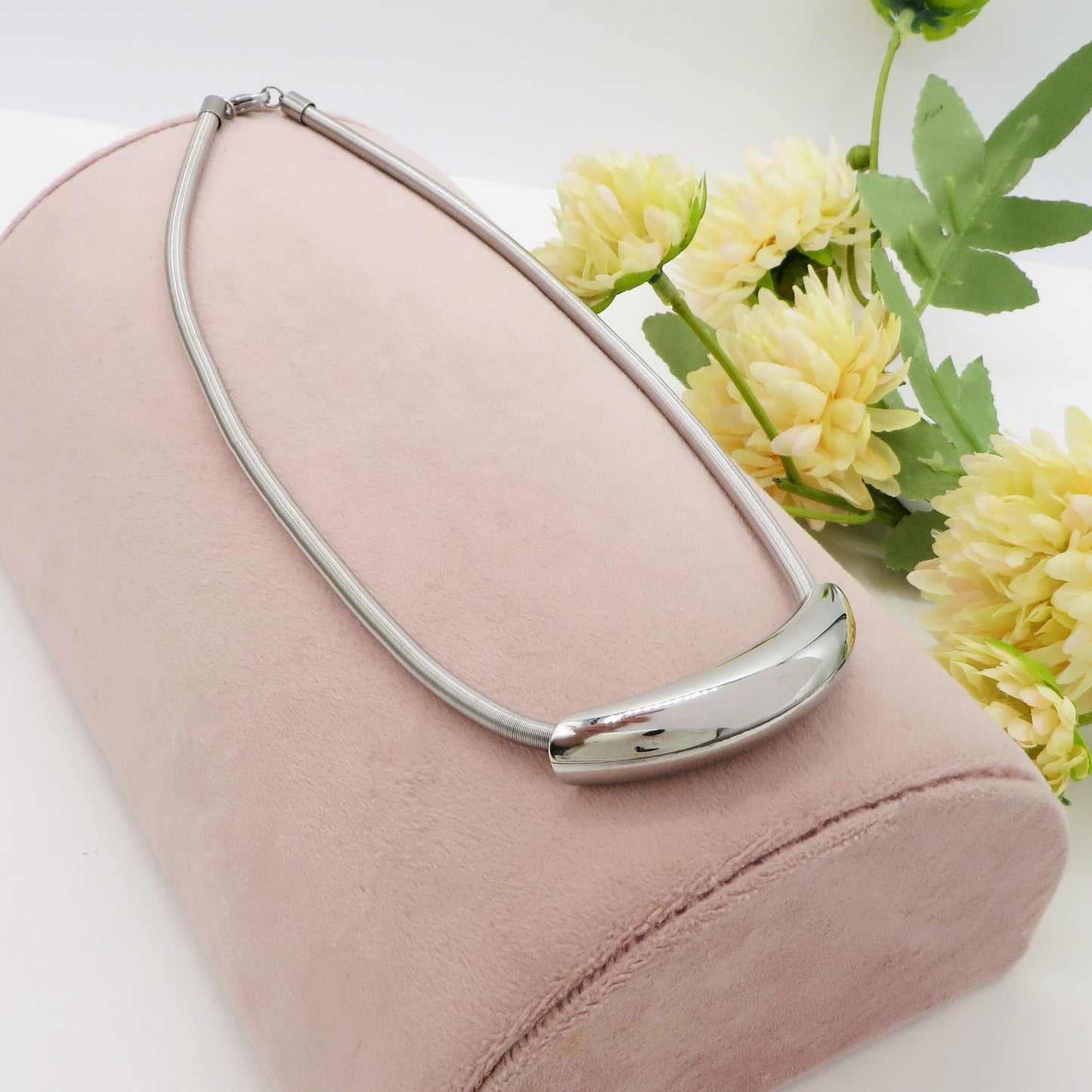ARTEMIDE ~ Collana tubogas tubolare ACCIAIO inossidabile