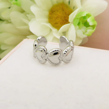 AMELIA EARCUFF cuoricini ~ ACCIAIO Inossidabile orecchino Senza buco