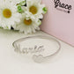 SWEET ♥ NAME Bracciale MANETTA Nome PERSONALIZZATO in Acciaio Inossidabile