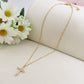 PAULINE - ACCIAIO INOSSIDABILE- Collana con pendente croce in cubic zirconia