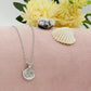 CALYPSO - Collana pendente conchiglia in Acciaio inossidabile e cubic zirconia