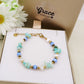 CORAL - ACCIAIO inossidabile - Bracciale con perle barocche, turchesi e coralli