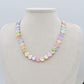 PAROS RAINBOW ~ Collana con cuoricini in madreperla + iniziale