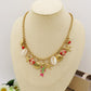 REEF - Collana con MAXI charms marini smaltati in ACCIAIO INOSSIDABILE +  conchiglie madreperla