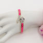 NIKITA RAINBOW ~ Acciaio Inossidabile - Bracciale manetta serpente - snake smaltato con cubic zirconia