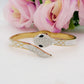 NIKITA RAINBOW ~ Acciaio Inossidabile - Bracciale manetta serpente - snake smaltato con cubic zirconia
