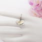 Big Hearts Ring - PERSONALIZZAMI ~ Anello doppio cuore pendente in acciaio inossidabile + INCISIONE PERSONALIZZATA