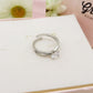 Solitario CLASSY CRYSTAL - Anello regolabile in ACCIAIO inossidabile con cubic zirconia