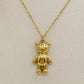 TEDDY big - Collana pendente orsetto in Acciaio inossidabile