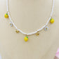 DAISY LEMONS  COLLANA - ACCIAIO inossidabile - Collana catena charms frutta LIMONI e MARGHERITE