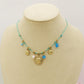 SOLEIL COLLANA - ACCIAIO inossidabile - Collana catena charms sole e murrine