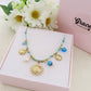 SOLEIL COLLANA - ACCIAIO inossidabile - Collana catena charms sole e murrine