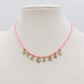 CHOKER Perle colours Con Nome personalizzato in Acciaio Inox