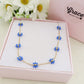 DAISY ~ ACCIAIO INOSSIDABILE ~ Collana con fiori e cristalli