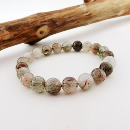 Sandarasa ~ Bracciale in QUARZO SUPER SEVEN naturale Black Gold ~ qualita' AAA