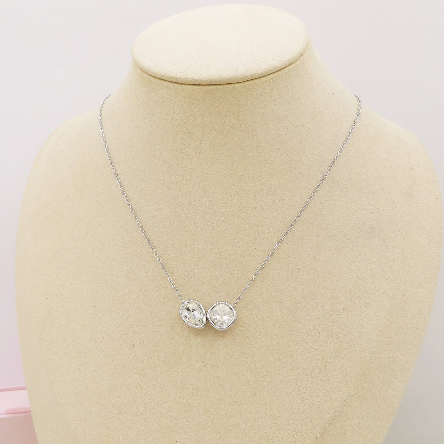 ALINA - ACCIAIO INOSSIDABILE - Collana con pendente in cubic zirconia