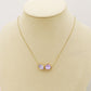 ALINA - ACCIAIO INOSSIDABILE - Collana con pendente in cubic zirconia