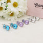 ALINA silver - ACCIAIO INOSSIDABILE - Paia orecchini monachella con cubic zirconia