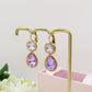 ALINA - ACCIAIO INOSSIDABILE - Paia orecchini monachella con cubic zirconia a goccia