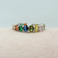 FELICITY RAINBOW - Anello regolabile in Cubic Zirconia