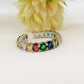 FELICITY RAINBOW - Anello regolabile in Cubic Zirconia