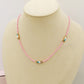 THALASSA - Collana perline cristallo con pesciolini e ACCIAIO inossidabile colori brillanti