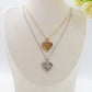 MOM FLOWER  HEART - Collana  Con scritta MAMMA + CUORE e fiore zirconato