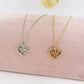 MOM FLOWER  HEART - Collana  Con scritta MAMMA + CUORE e fiore zirconato