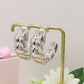 QUINN BIG HOOPS - acciaio inossidabile orecchini cerchio bombati torchon vintage