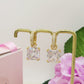 TESSA ~ HOOPS ~ Orecchini mini cerchio con pietra XL in Cubic Zirconia