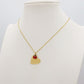 LUCKY HEART ~ ACCIAIO INOSSIDABILE - Collana cuore lucente + coccinella portafortuna