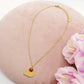 LUCKY HEART ~ ACCIAIO INOSSIDABILE - Collana cuore lucente + coccinella portafortuna